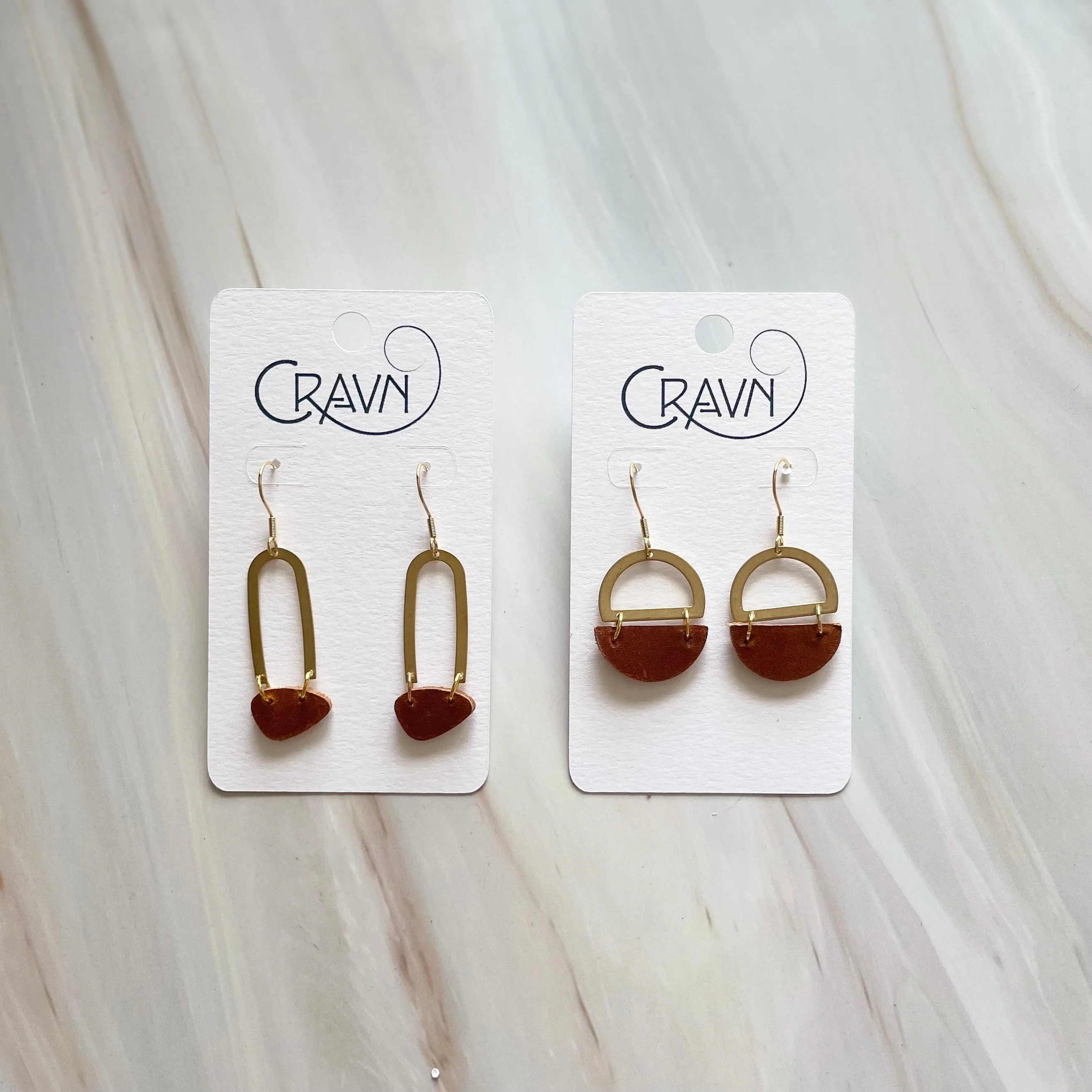 Duckfeet Box Handle Earrings